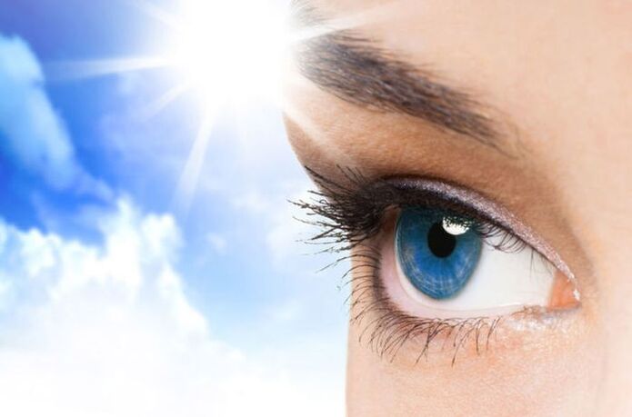 Solarization - restoration of vision with sunlight
