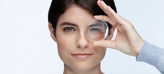 For the purpose of correction of vision, hard lenses can be used